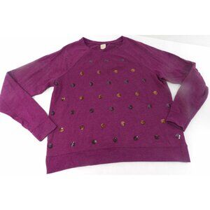 Women's long sleeve Top Faded Glory Burgundy XL 16-18 preowned